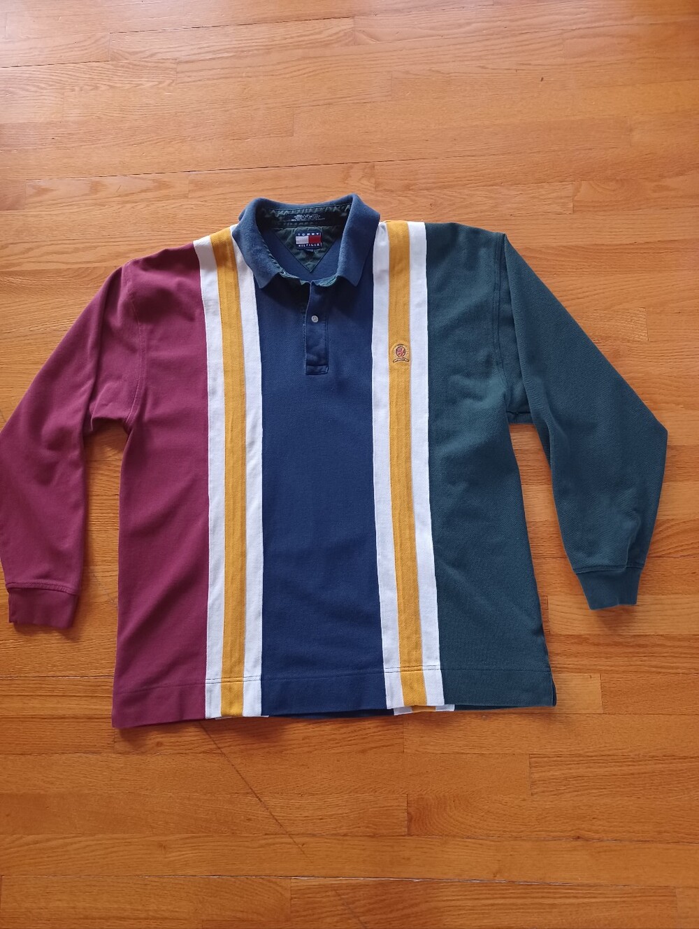 Vintage Tommy Hilfiger XL Rugby Long Sleeve Polo Rugby Y2K Preppy Student
